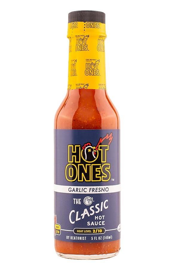 Hot Ones The Classic Garlic Fresno Edition Hot Sauce Made With Natural Ingredients & Bold Flavors... | Amazon (US)