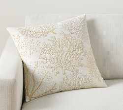 Saltwater Coral Pillow | Pottery Barn (US)
