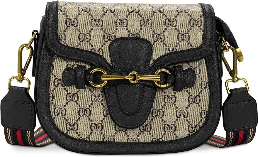 Small Crossbody Bags for Women - Leather Purse Handbag - Fashion Design Golden Clasp | Amazon (US)