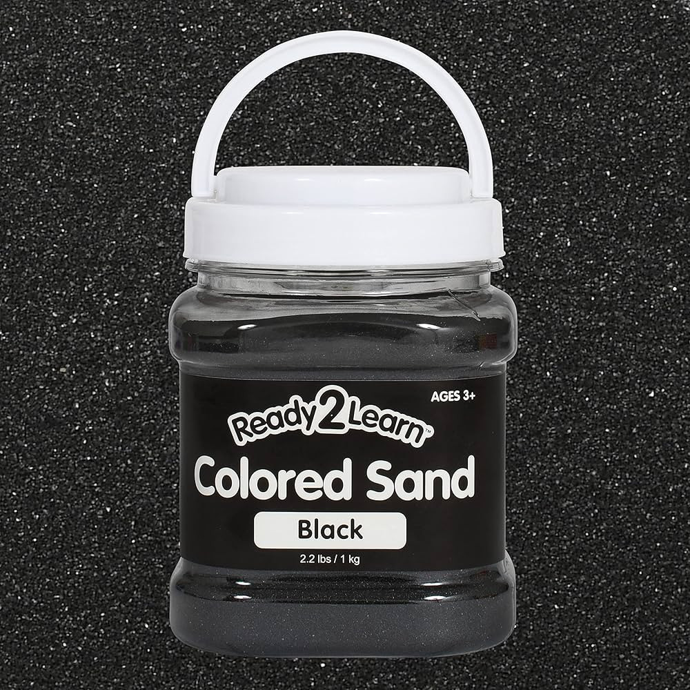 READY 2 LEARN Colored Sand | Black | 2.2 lbs | Play Sand for Kids | Perfect for Arts and Crafts, ... | Amazon (US)