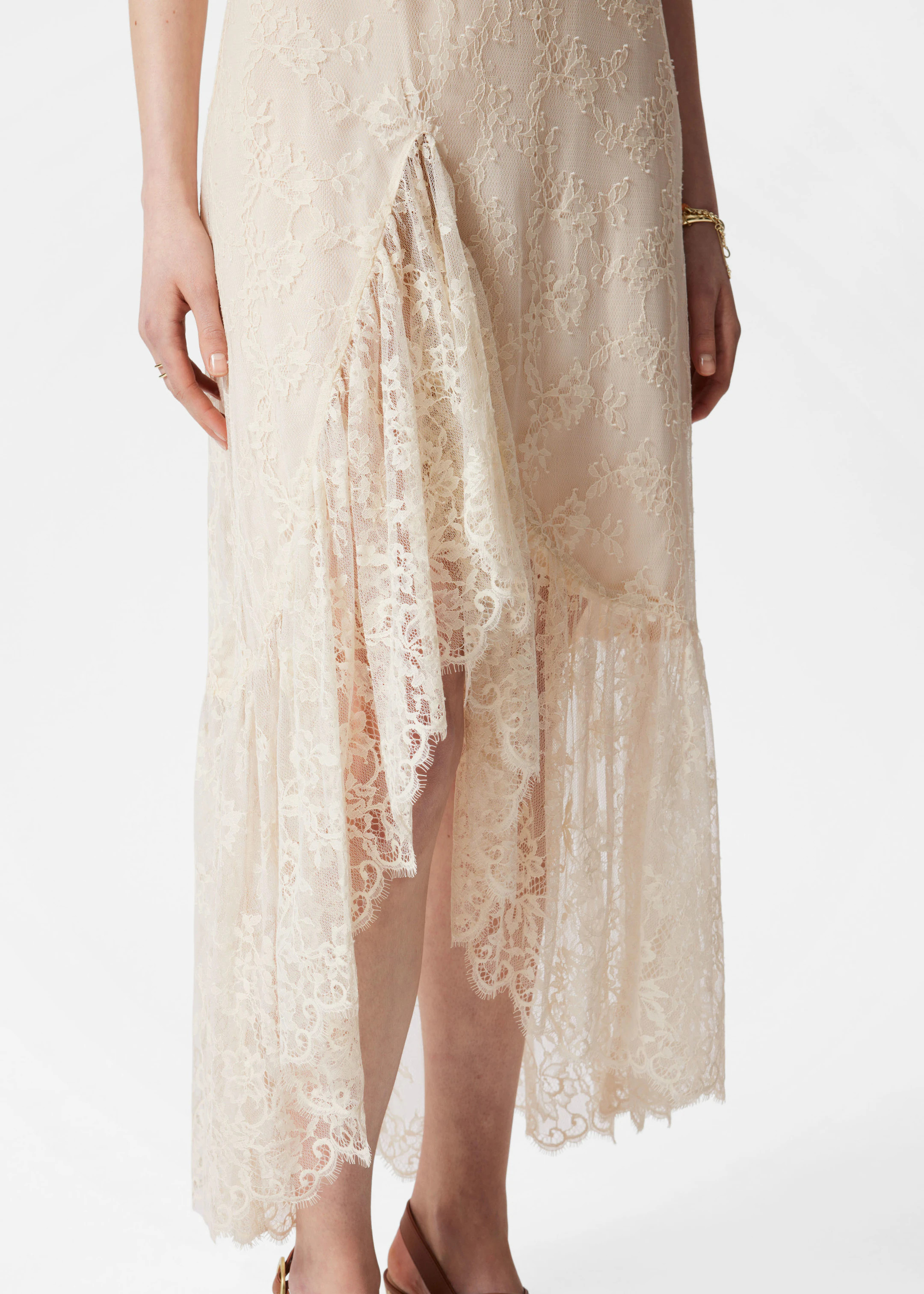 Ruffle Lace Midi Dress | & Other Stories UK