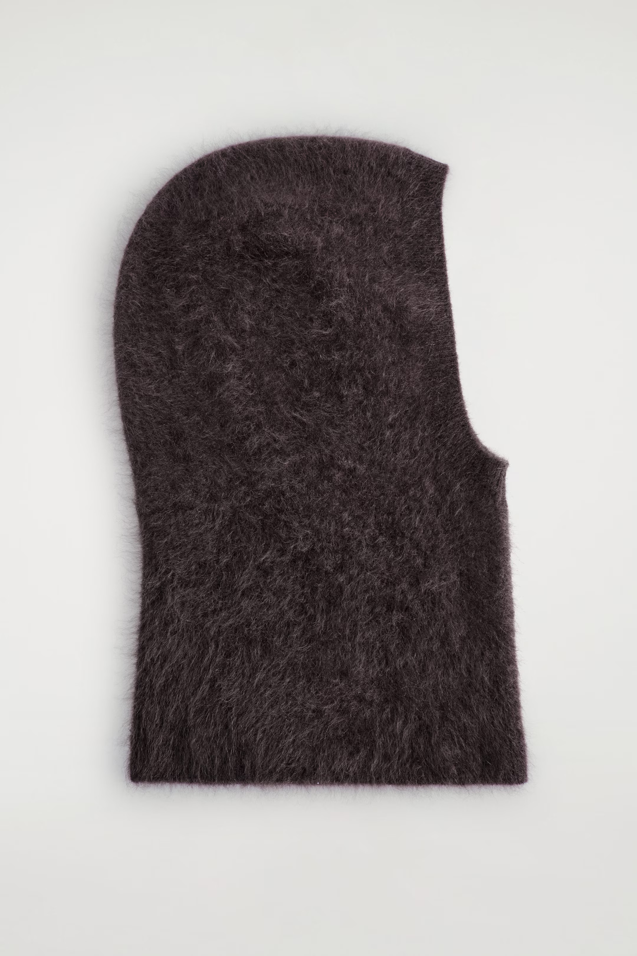 BRUSHED-CASHMERE HOOD - DARK BROWN | COS GB | COS UK