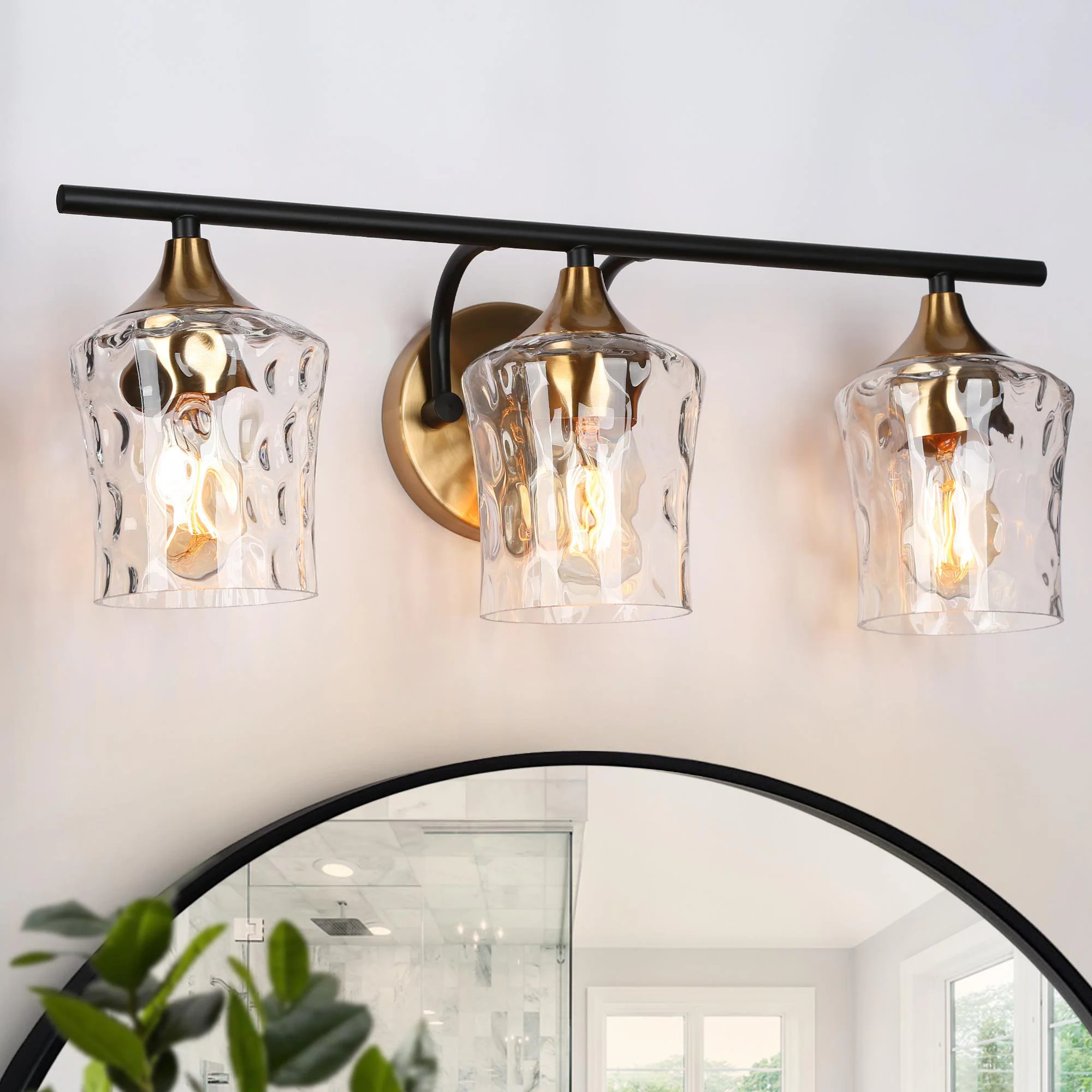 ZEVNI Arythm Transitional 20-in 3 Light Matte Black Modern/contemporary Bathroom Vanity light bar | Lowe's