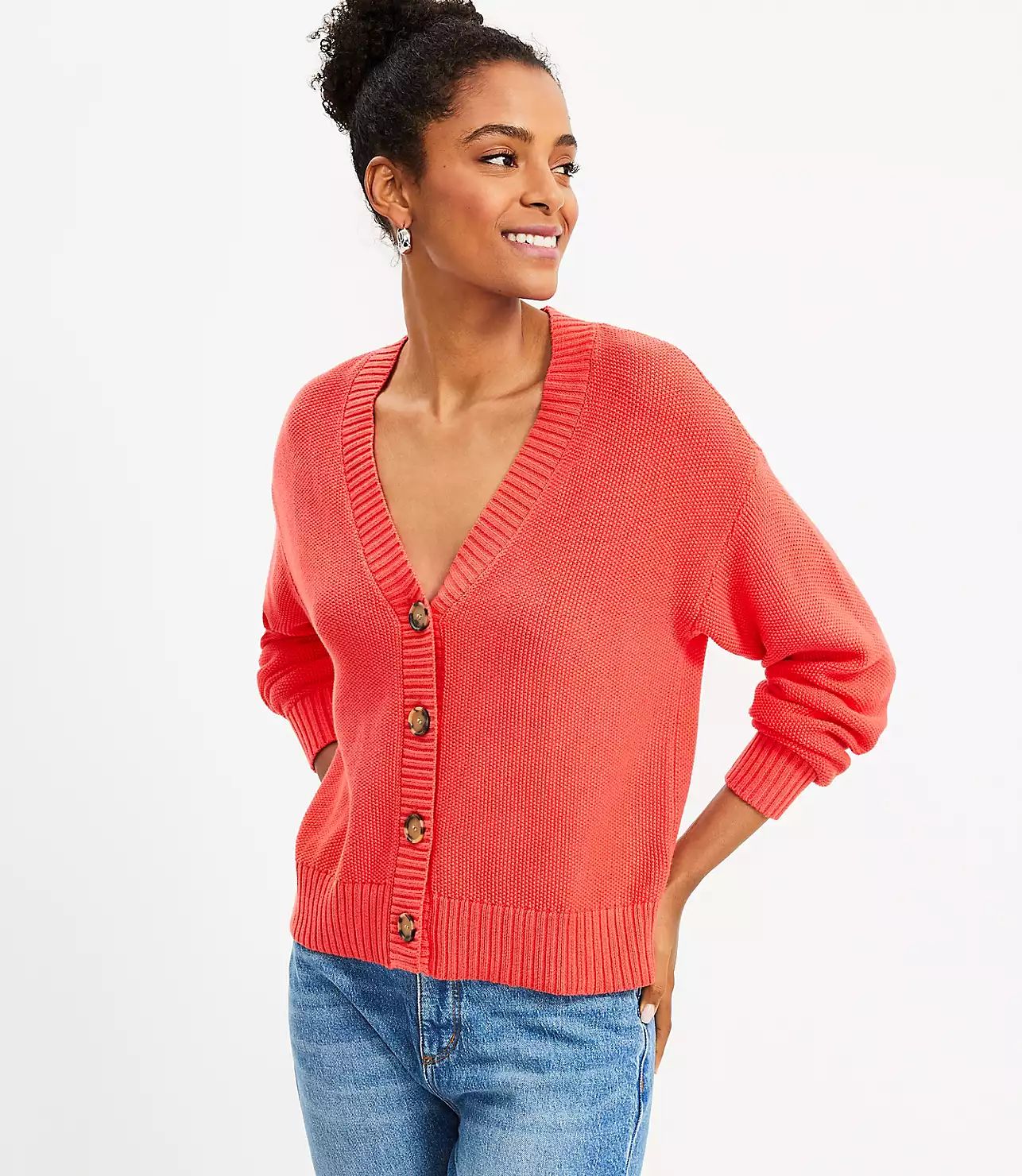 Stitchy Cardigan | LOFT