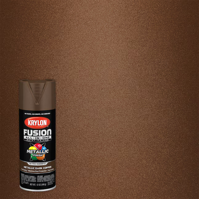 Krylon Fusion All-In-One Satin Dark Copper Metallic Spray Paint and Primer In One (NET WT. 12-oz) | Lowe's