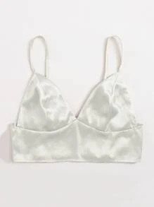 SHEIN Shirred Satin Cami Top | SHEIN