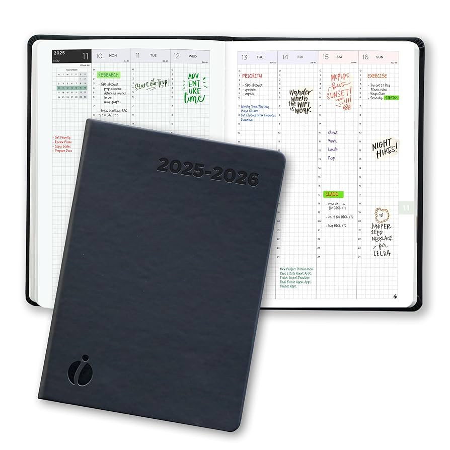 Hourly Academic Planner 2025-2026 – 24-Hour Planner with Weekly & Monthly Time Slots – Hardco... | Amazon (US)