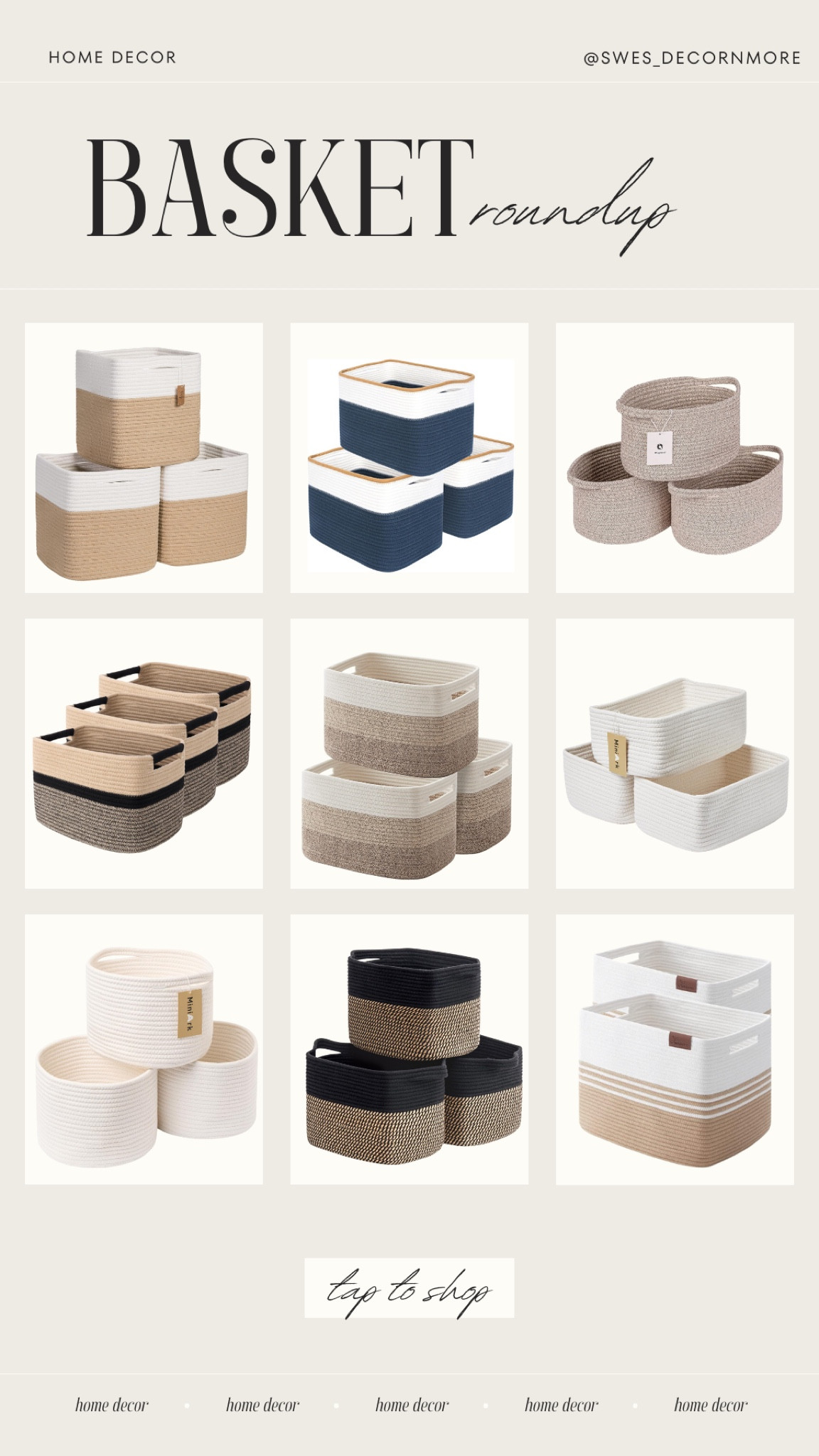 Basket Roundup!!! Check out these basket sets that are perfect for organizing in your home! 

#LTKHome #LTKFindsUnder100 #LTKStyleTip