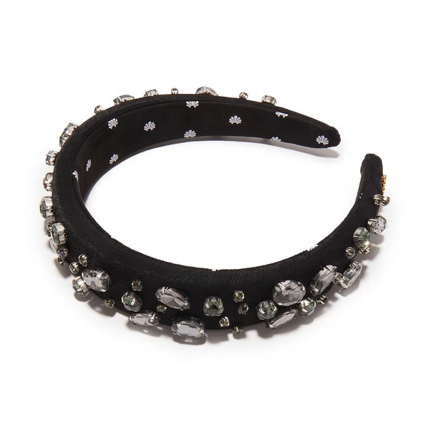 JET CRYSTAL EMBELLISHED ALICE HEADBAND | LELE SADOUGHI