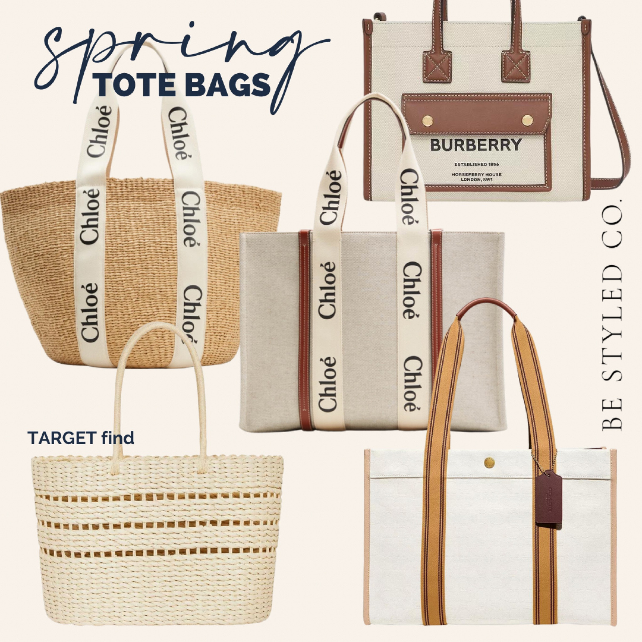 Spring tote bags / spring handbags / neutral bags / beach bags / summer handbags / purses 

#LTKtravel #LTKitbag #LTKworkwear