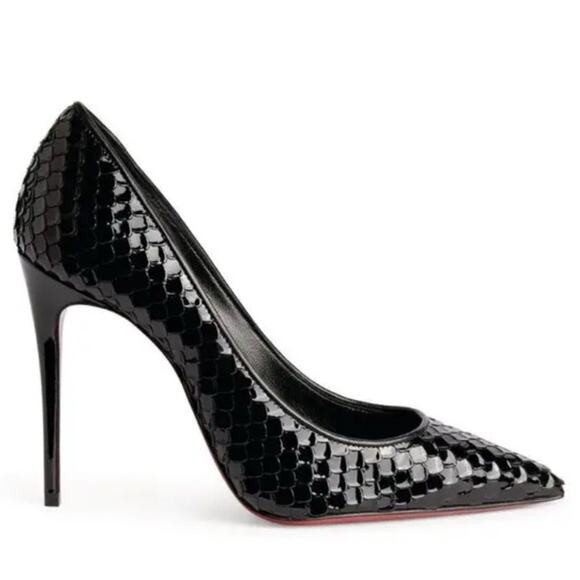 Christian Louboutin Kate 100 Pumps Scale-Embossed Black LV size 38 | Poshmark