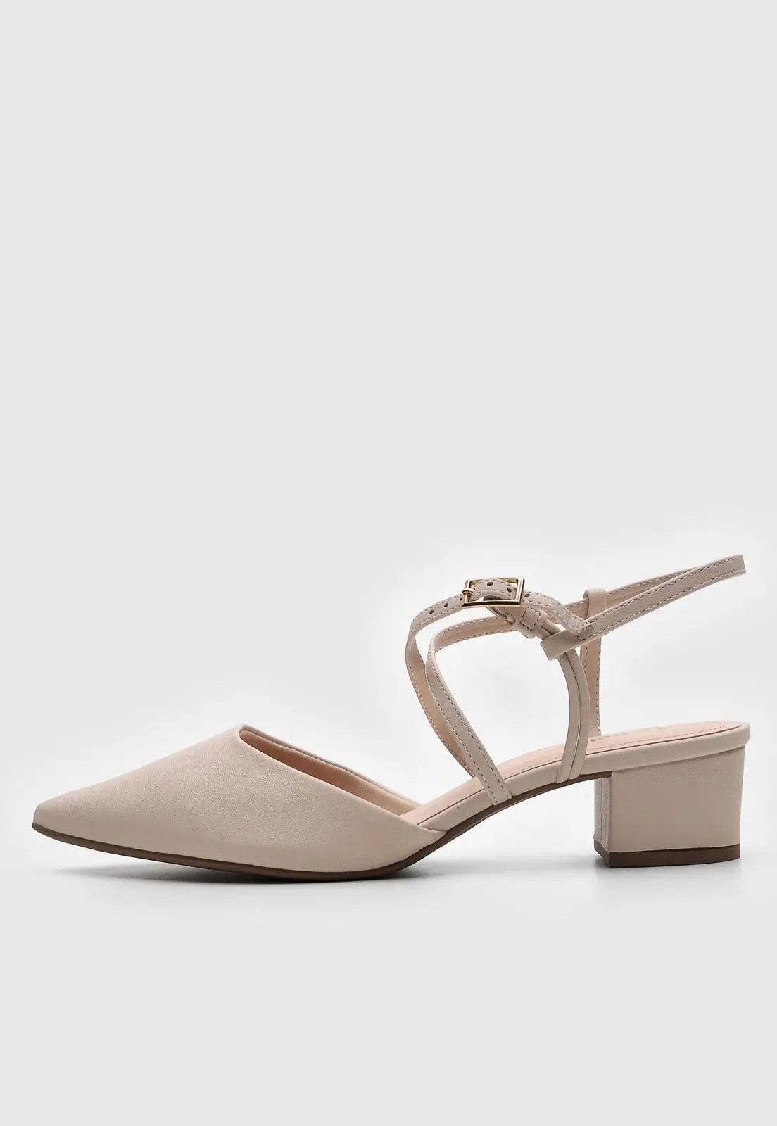 Scarpin Bebecê Tiras Off-White | Dafiti (BR)