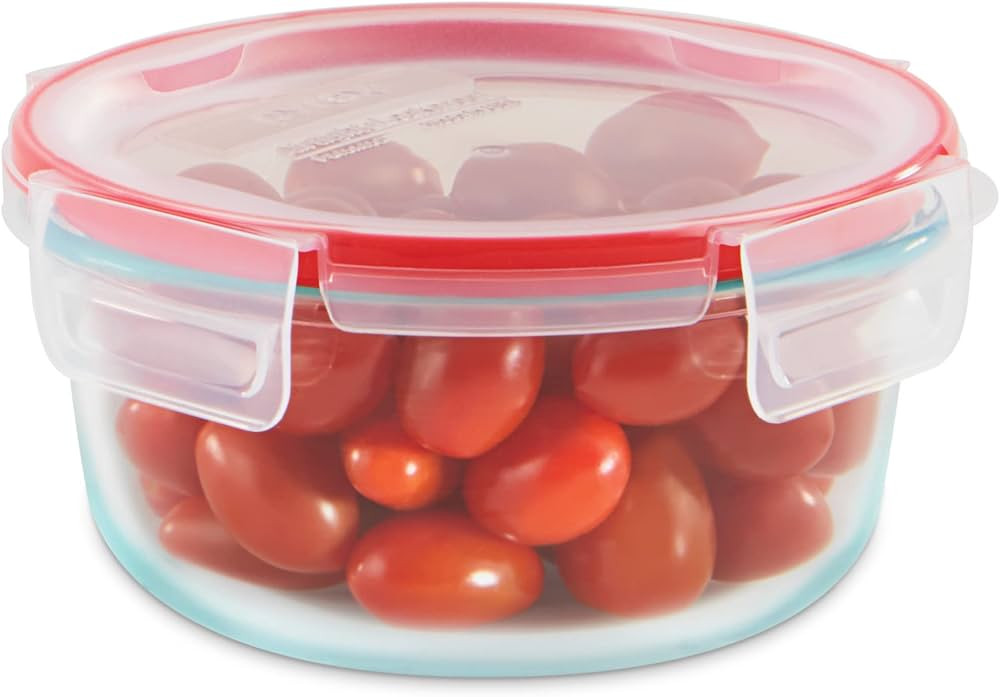 Pyrex Freshlock Glass Food Storage Container, Airtight & Leakproof Locking Lids, Freezer Dishwash... | Amazon (US)