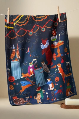 Halloween Masquerade Dish Towel | Anthropologie (US)