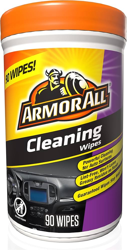 Armor All Car Cleaning Wipes, Wipes for Car Interior and Car Exterior, 90 Wipes Each | Amazon (US)