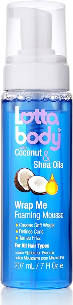 Lottabody Coconut Oil and Shea Wrap Me Foaming Curl Mousse , Creates Soft Wraps, Hair Mousse for ... | Amazon (US)