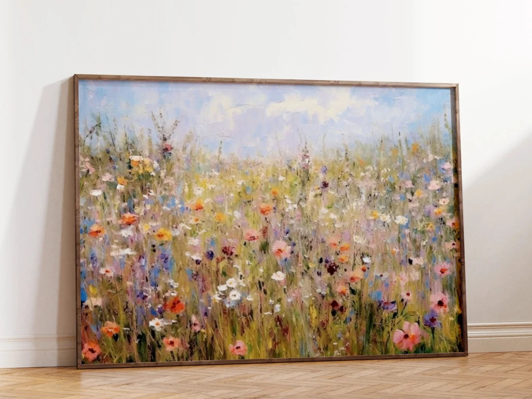 Monet Posters Vintage Posters Art Print Monet Monet Inspired Wall Art Floral Print Wildflowers Di... | Etsy (US)