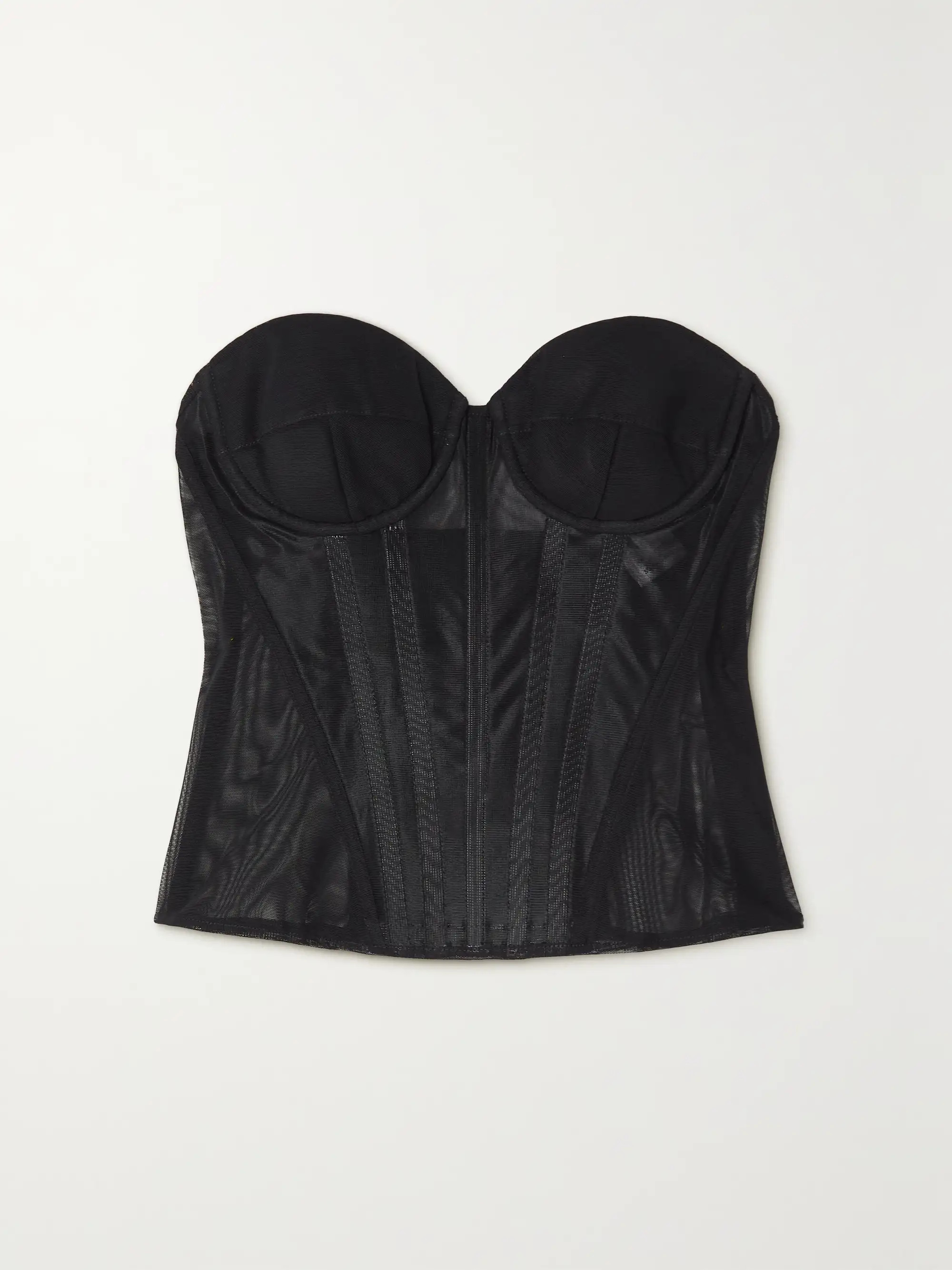 Safair Noir strapless tulle bustier top | NET-A-PORTER (UK & EU)