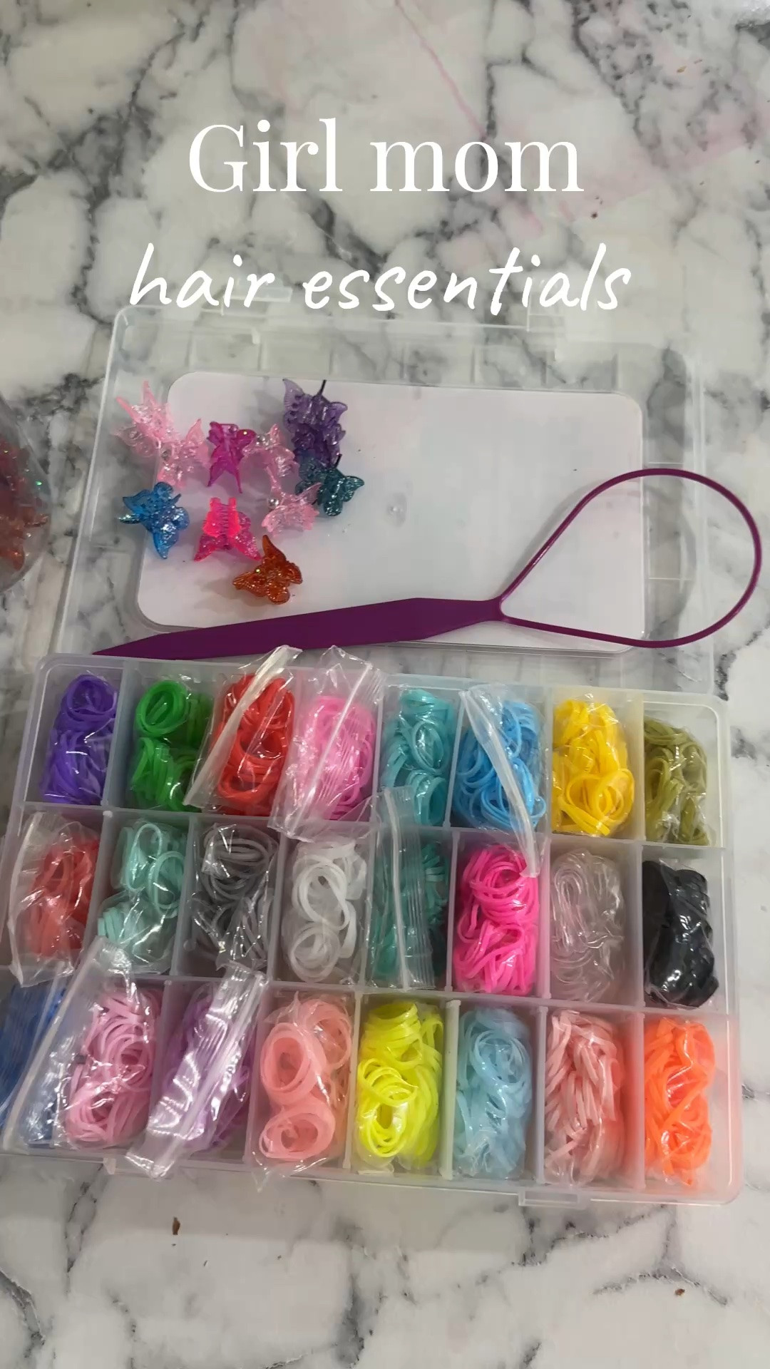 Girl moms!! This is what you need for girls hair. Whether is sports, gymnastics/dance, daily life or school. I’ve linked what we use for hair styles including hair elastics, pony pick, parting comb, butterfly clips, hairbrush, topsy turvy tool, styling crème and the best affordable hairspray.

#LTKKids #LTKBaby #LTKgrwm