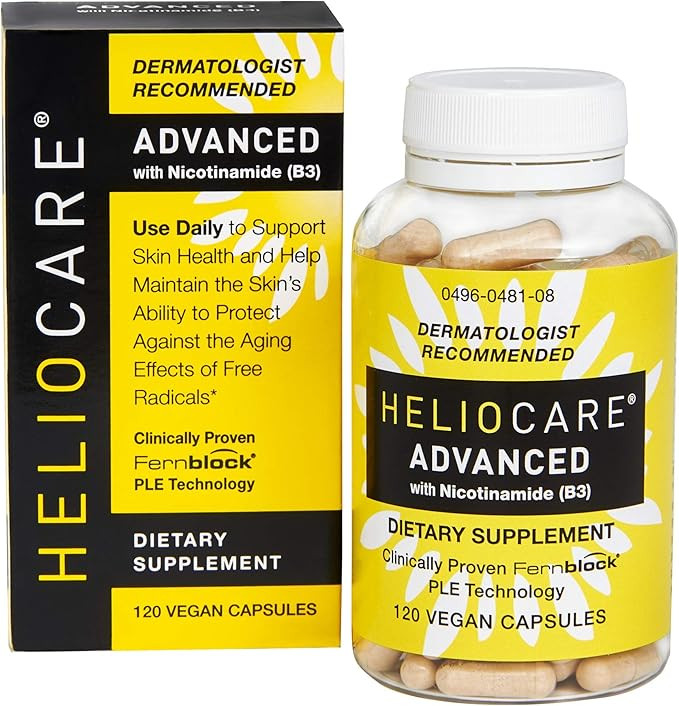 Heliocare Advanced Niacin B3 Supplement: Fernblock PLE Extract 240mg Per Serving - Supports Skin ... | Amazon (US)