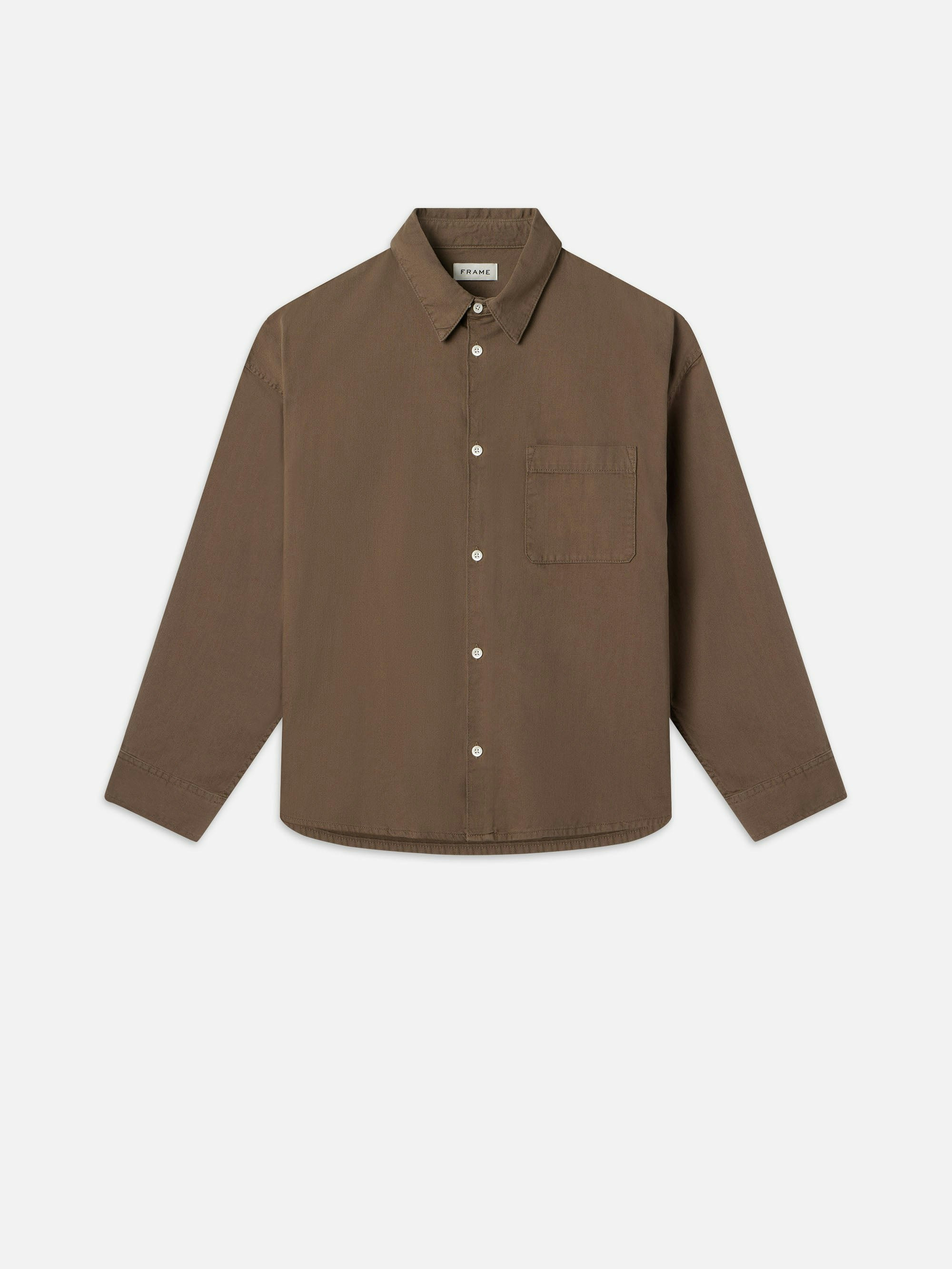 Relaxed Denim Shirt -- Taupe | Frame Denim