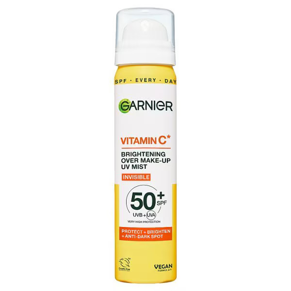 Garnier Vitamin C Brightening Over Make-Up Uv Mist Spf50+ | Superdrug