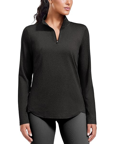 PINSPARK Long Sleeve Workout Tops for Women UPF 50+ Sun Protection Shirts Half Zip Quick Dry Athl... | Amazon (US)