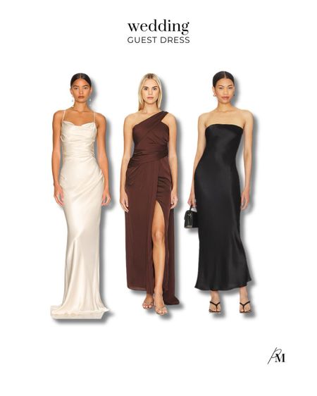 Revolve wedding guest dresses. This silk strapless maxi dress is perfect for a formal summer wedding. 

#LTKStyleTip #LTKSeasonal #LTKWedding