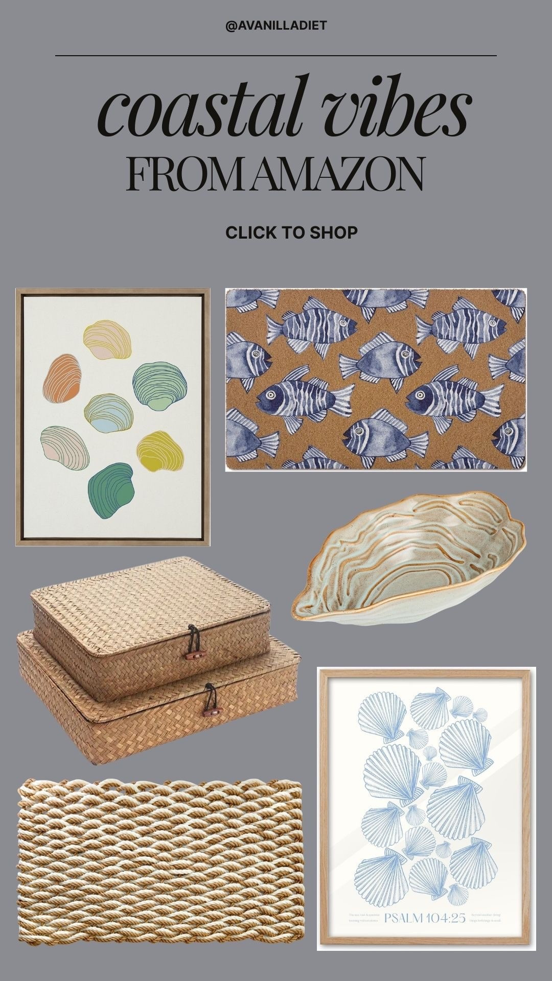 🌊 Coastal home vibes from Amazon 🌊
Light, airy pieces that bring those relaxed coastal vibes into your home ✨
#coastalhome #beachydecor #amazonhome #ltkhome #neutralcoastal #homestyle


#LTKHome #LTKSeasonal