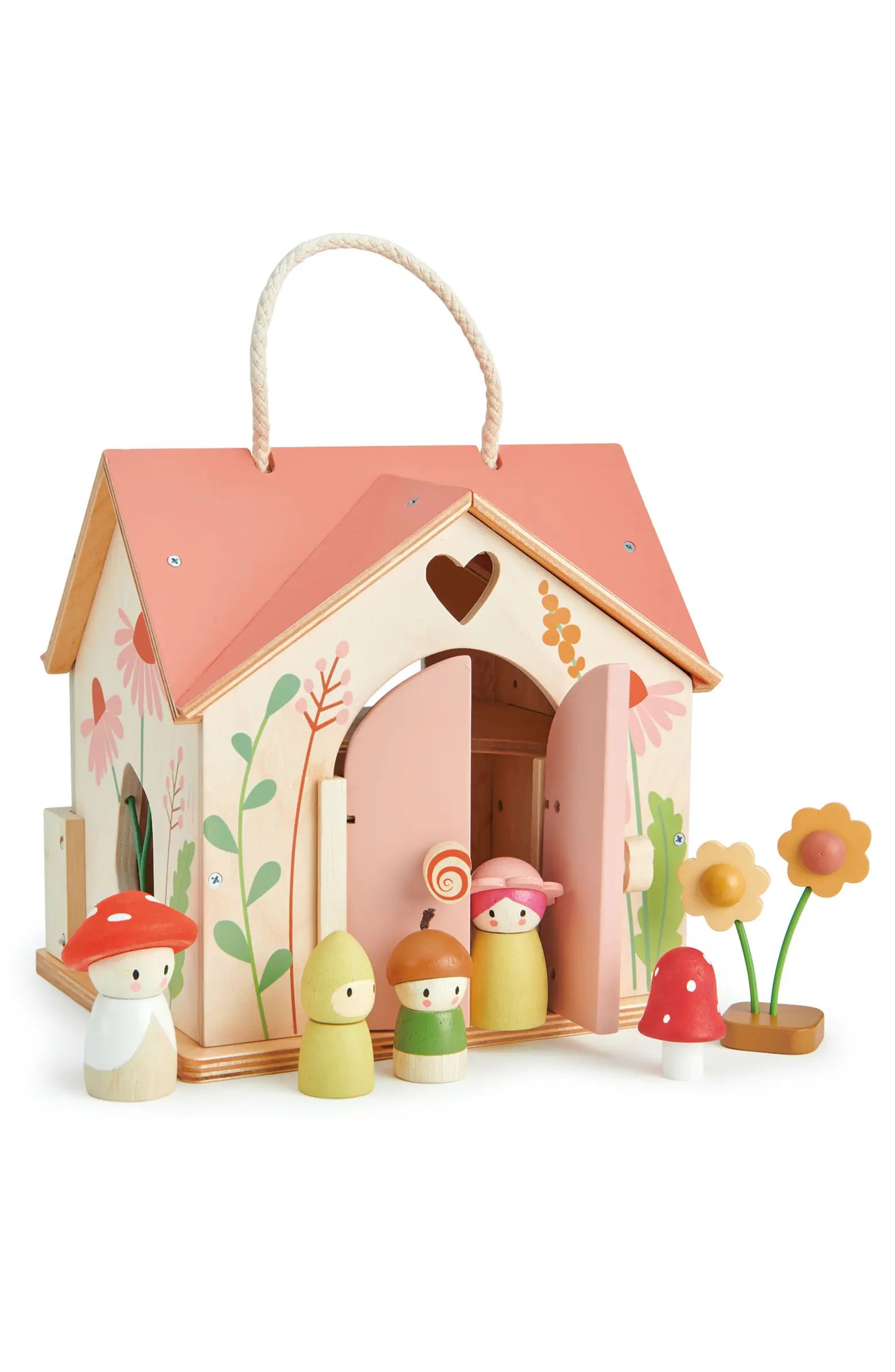 Tender Leaf Toys Rosewood Cottage Wooden Dollhouse Set | Nordstrom | Nordstrom