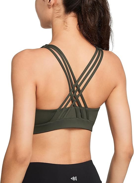 Yvette High Support Zip Front Sports Bras for Women, Plus Size Supportive Criss Cross Back Runnin... | Amazon (US)