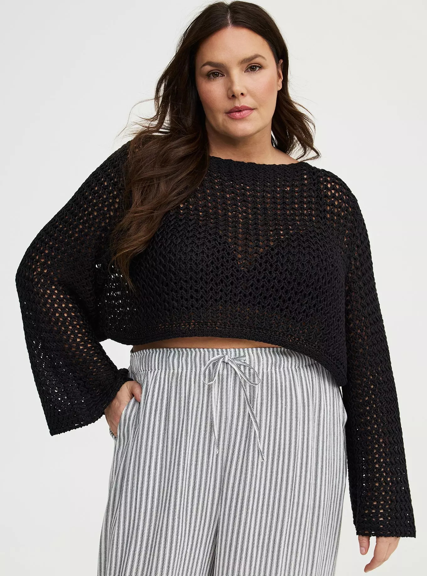 Open Stitch Pullover Shrug | Torrid (US & Canada)