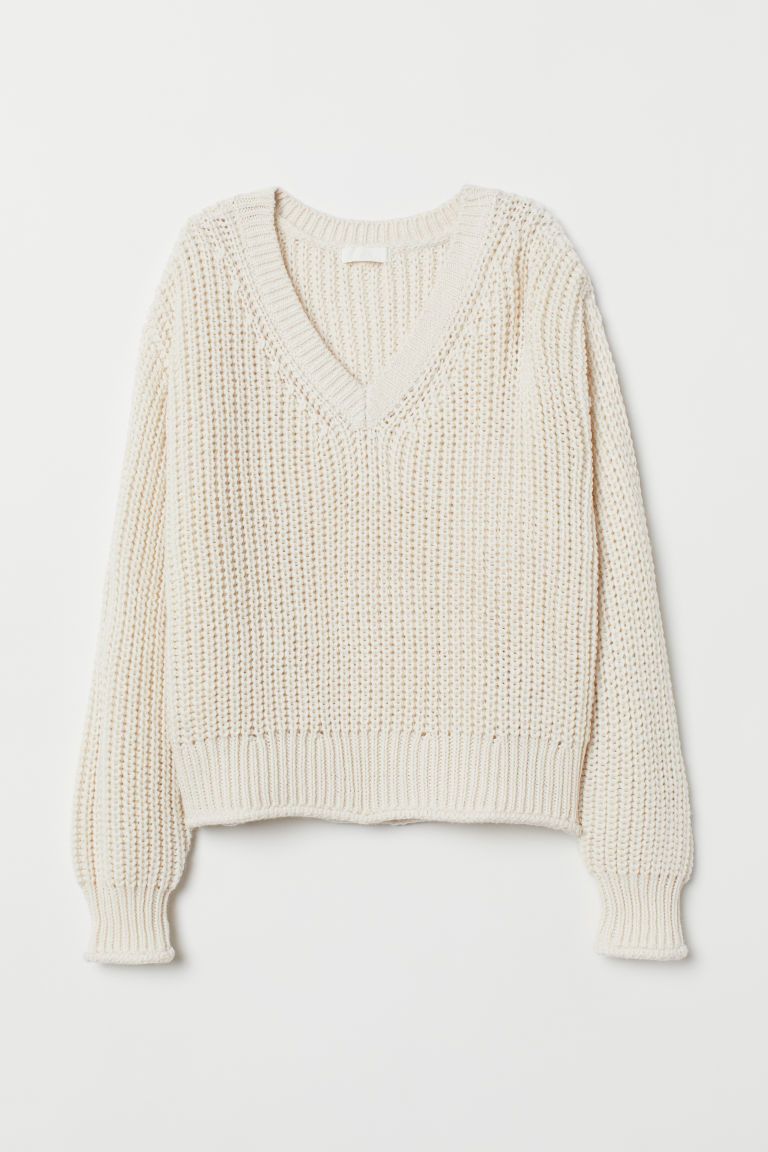H & M - Knit Sweater - White | H&M (US + CA)
