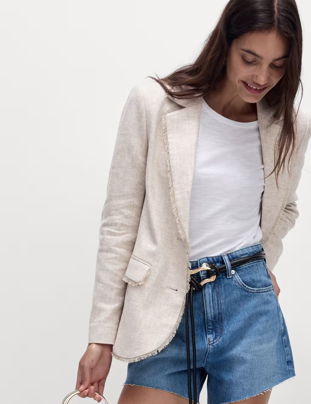 Denim Mom High Waisted Shorts | Marks & Spencer (UK)