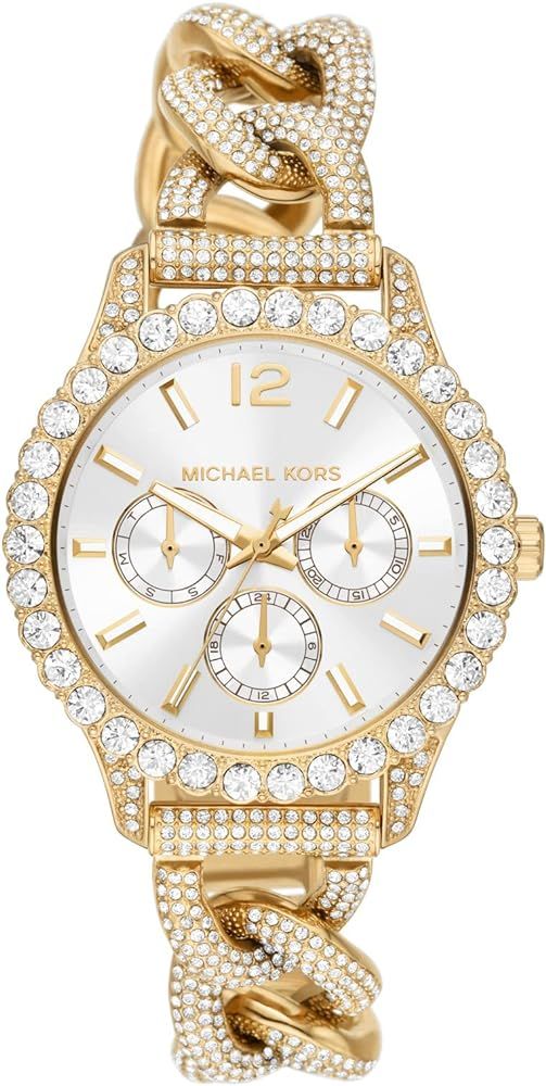 Michael Kors Women's Layton Quartz Watch with Stainless Steel Strap, Gold, 18 (Model: MK4653) | Amazon (US)