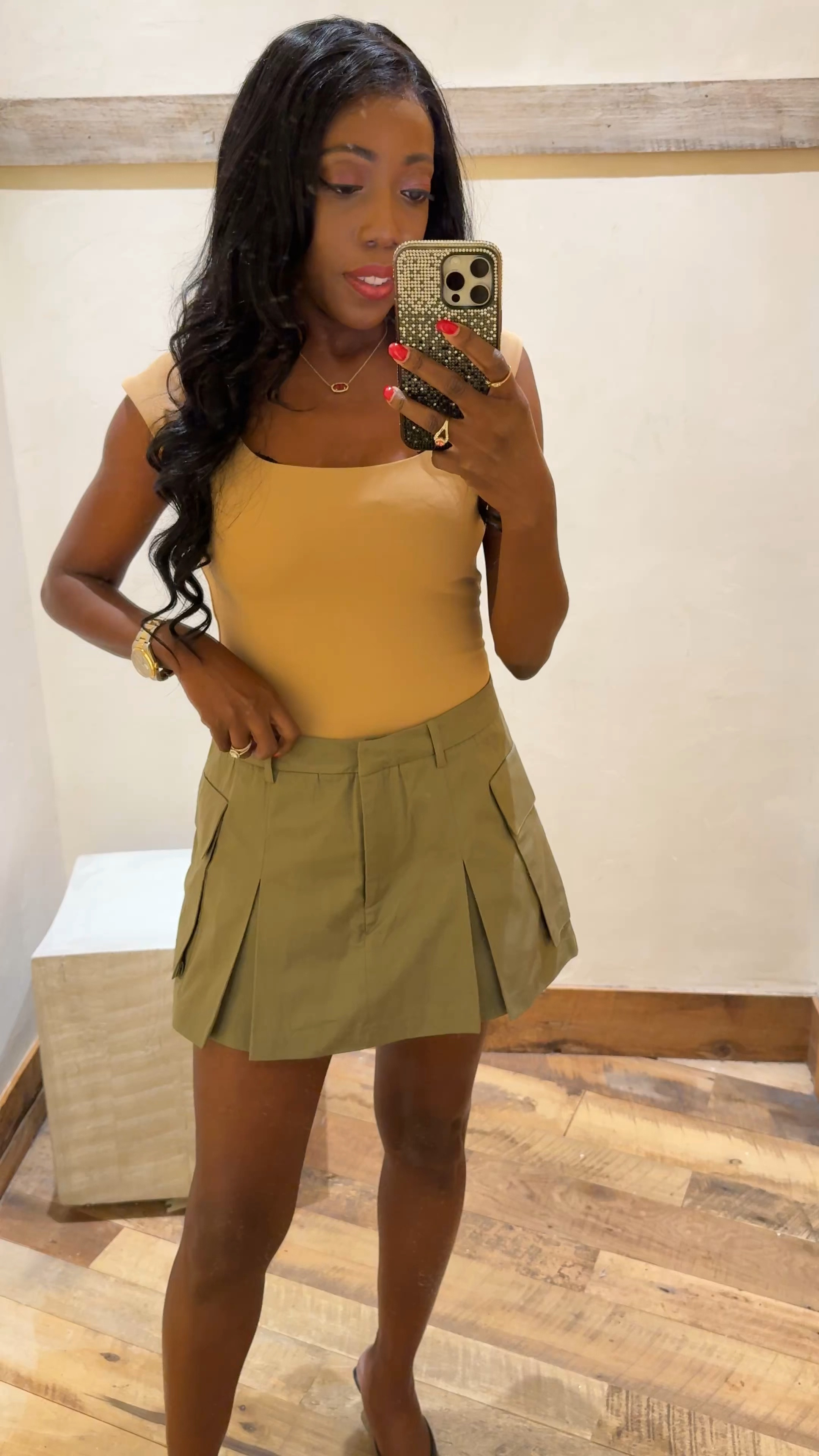 Skort: Currently on sale. Has side pockets. True to size. Wearing a 26. 
Mini Dress: Has side pockets. Easy to wear and true to size. Wearing a small. 

Vacation Outfit, Dress, Floral Dress, Watch  Now, 

#Ootd #LTKSeasonal 

#LTKStyleTip #LTKOver40 #LTKWatchNow