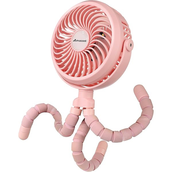 Mini Handheld Stroller Fan, TRELC Personal Portable Baby Fan with Flexible Tripod, 2022 Upgraded Ver | Amazon (US)