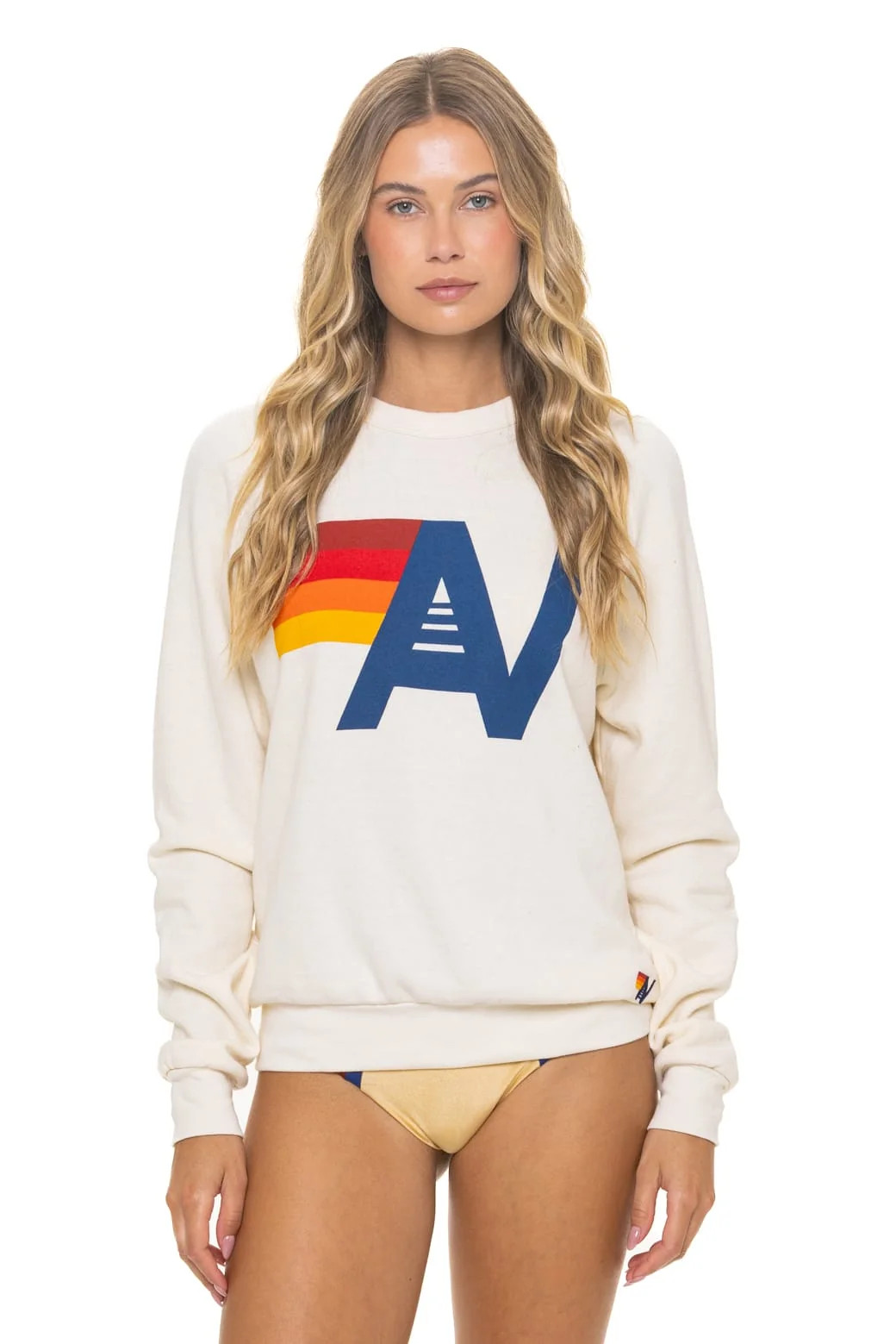 Logo Sweatshirt \u2013 Vintage White | Aviator Nation | Aviator Nation