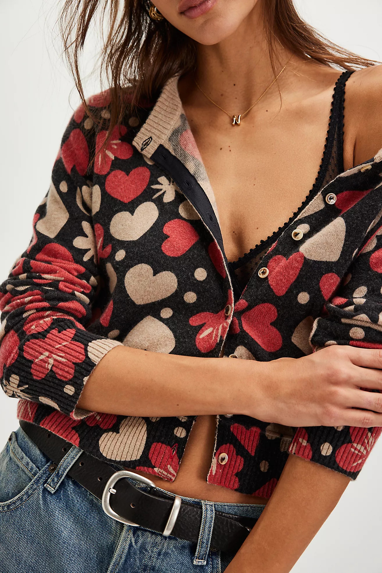 Nocturnal Patterned Cardi | Free People (Global - UK&FR Excluded)
