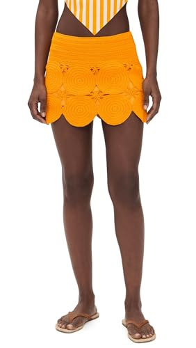 SIMON MILLER Women's Beep Beep Miniskirt, Sherbet Orange, Large | Amazon (US)