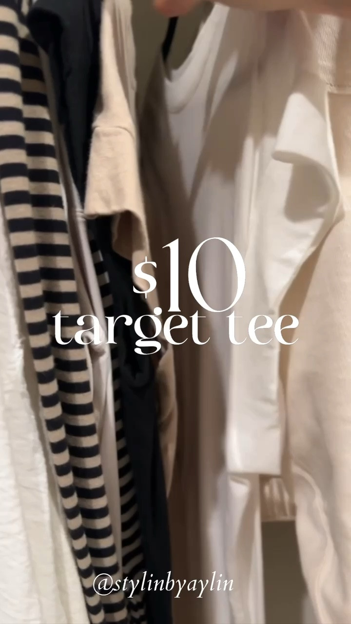One of my favorite $10 Target tee ✨ 
I'm just shy of 5’7 wearing the size small.
They're also now available in new spring colors! #StylinbyAylin #Aylin 

#LTKFindsUnder50 #LTKStyleTip