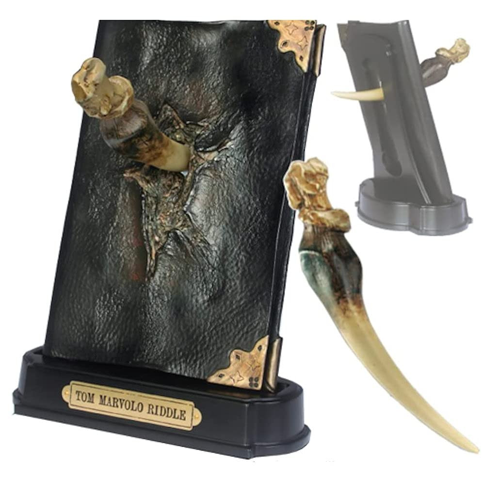 The Noble Collection Harry Potter Basilisk Fang and Tom Riddle Diary Sculpture - 9in (23cm) Resin Horxcrux Replica - Officially Licensed Film Set Movie Props Gifts | Amazon (US)