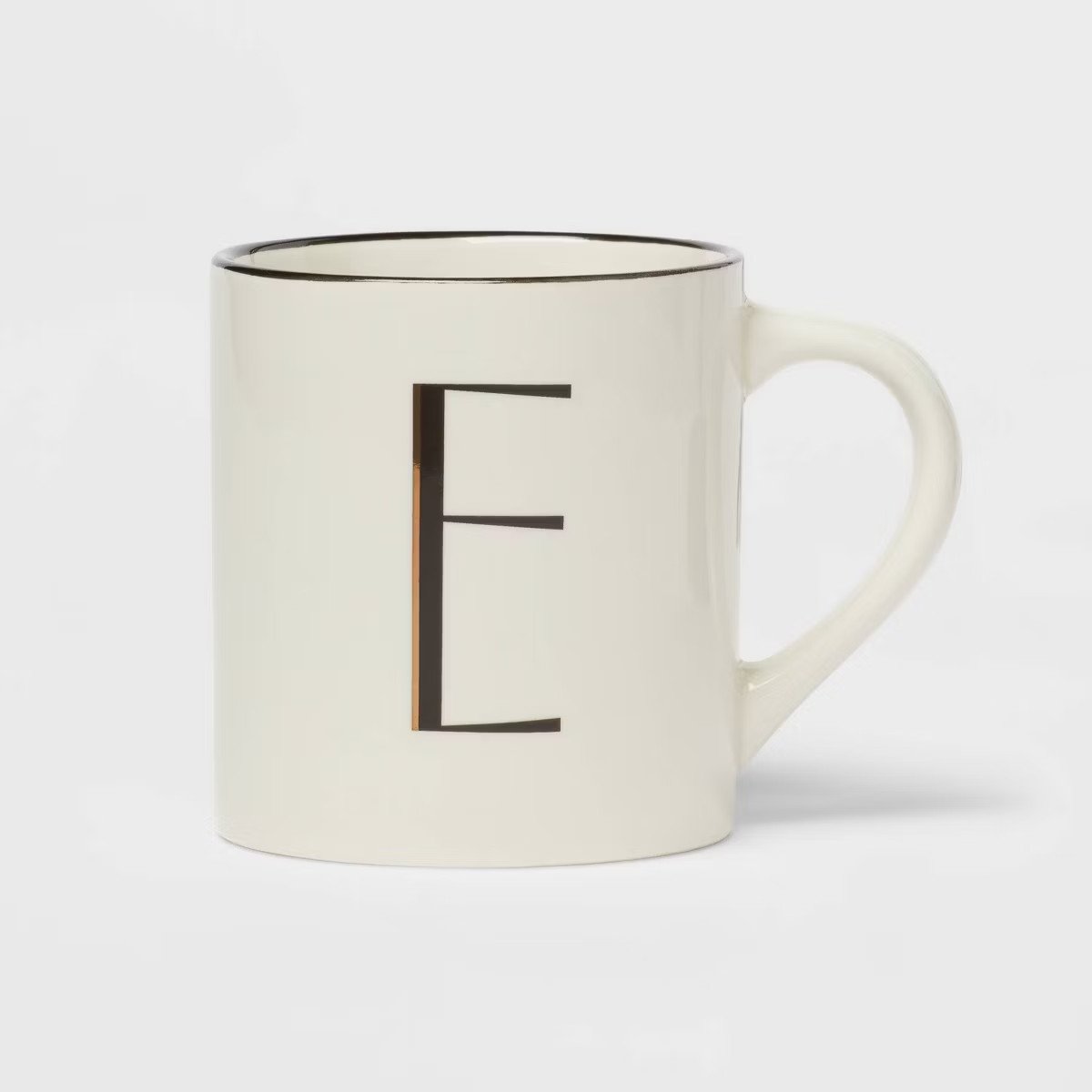 16oz Stoneware Monogram Mug Ivory - Threshold™ | Target