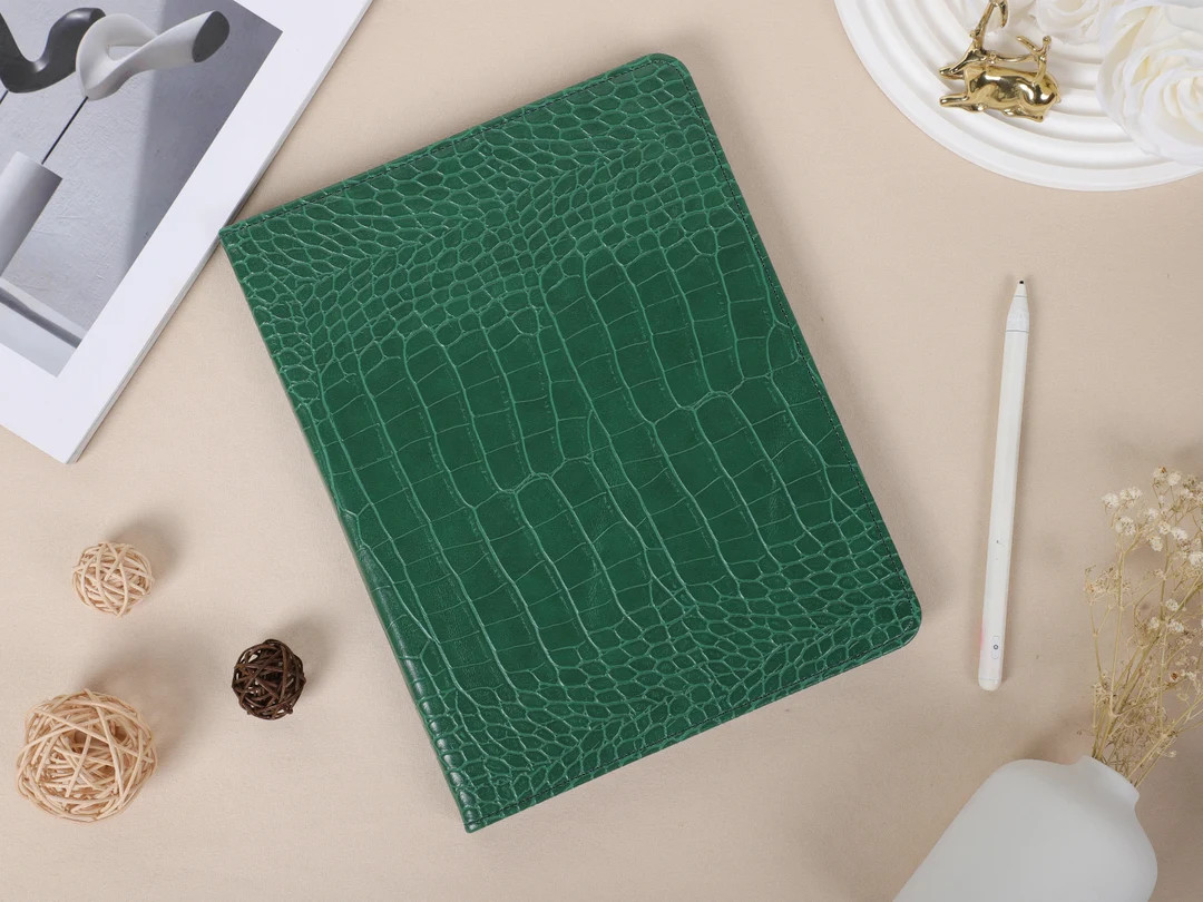 Jade Crocodile Print Personalized iPad Case With Pen Holder for iPad Air4/5,ipad 10/9/8,ipad 10.2... | Etsy (US)
