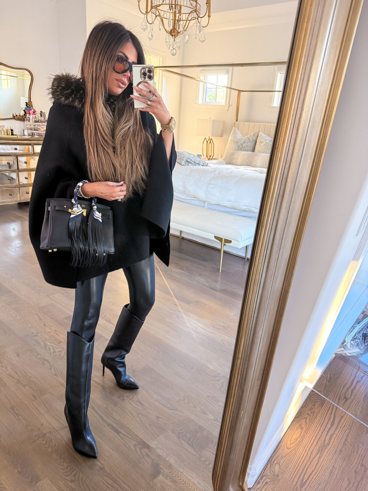 I’m wearing a size medium in this faux fur cape and size small in leggings! 

Zara fashion, Zara finds, Faux Fur Cape, Church OOTD, Church outfit, Black leggings, Boots, Holiday outfits, Statement coats, Emily Ann Gemma

#LTKdayinmylife #LTKmomlife #LTKootd