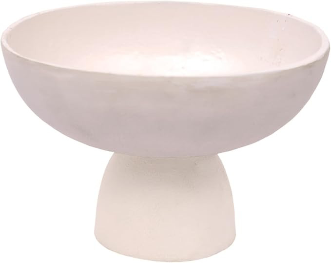 CG Hunter Large Crème Footed Bowl, Elegant Aluminum Serving Dish, Perfect for Home Decor, Dining... | Amazon (US)