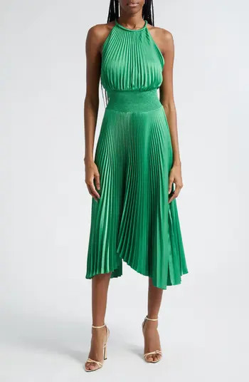 Renzo II Pleated Sleeveless Midi Dress | Nordstrom