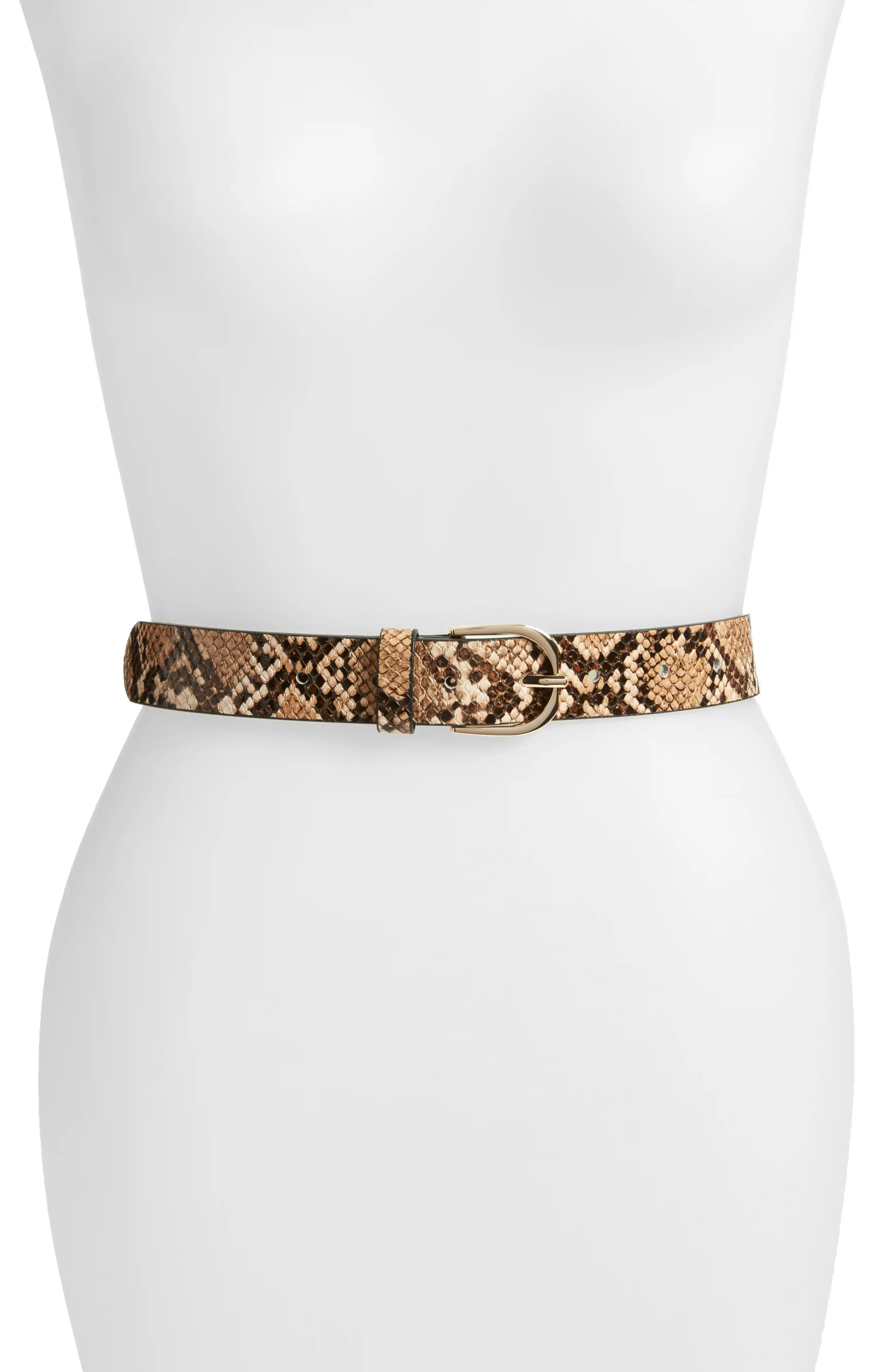 Reptile Embossed Faux Leather Belt | Nordstrom