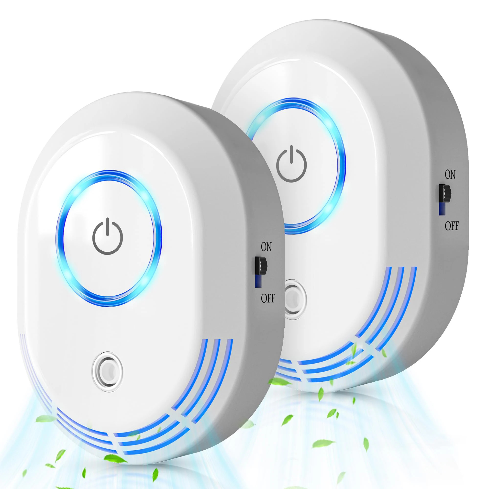 AKSCYZM Plug In Air Ionizer 2 Pack Ozone Odor Eliminator and Air Cleaner for Dust Smoke and Pets with 60 Million Negative Ions Output one_size | Lowe's