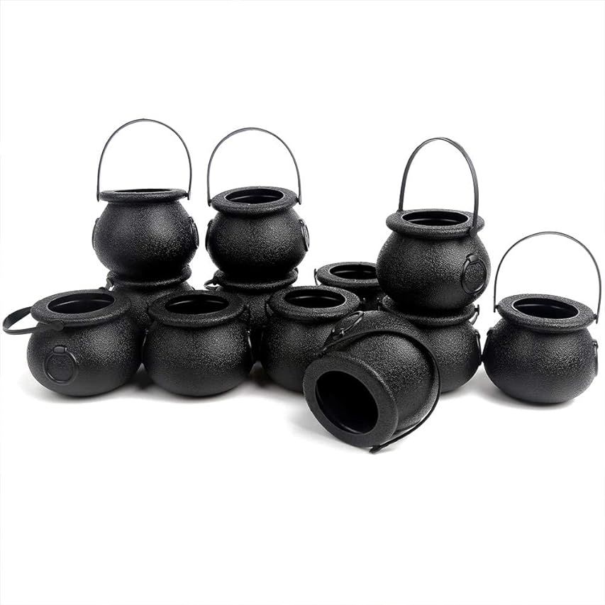 PMU Halloween Cauldron 16 Inch Black Plastic Party Accessory Pkg/1 | Amazon (US)
